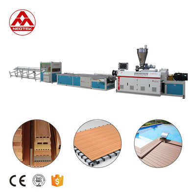 12800 KG Doppelschrauben-PP-PE-WPC-Extrusionslinie für starke und robuste WPC-Produkte