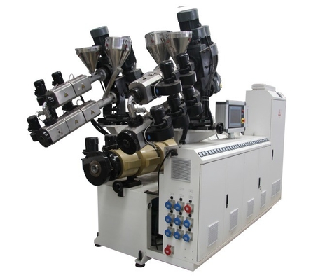 WPC-Extrusionsleitung mit zwei Schraubenart und zwei konischen Schrauben mit gleicher Drehung für langlebige Profile