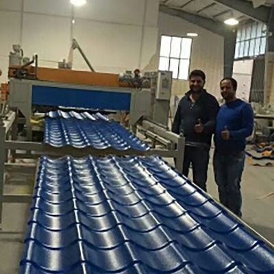 132 1 Schraub L/D-Verhältnis Doppelschraub-Laminations-PVC-Dachfliesen-Extrudermaschine mit einem