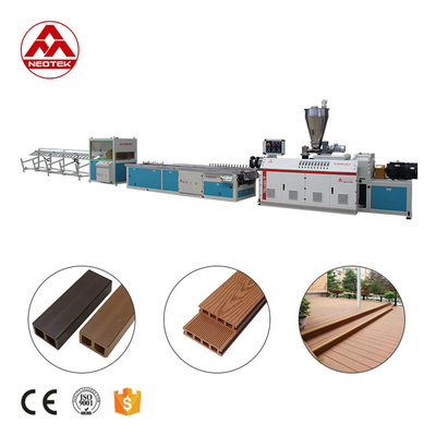 YF300 PP PE Basis WPC Extrusionslinie mit Ko-rotation conical Twin-Schraube und 36 Rpm